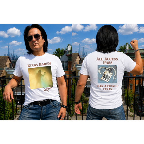 Kings Harlem Vintage Concert Tour T-Shirt | Front & Back Graphic Rock Band Style Unisex Tee | San Antonio Texas Edition